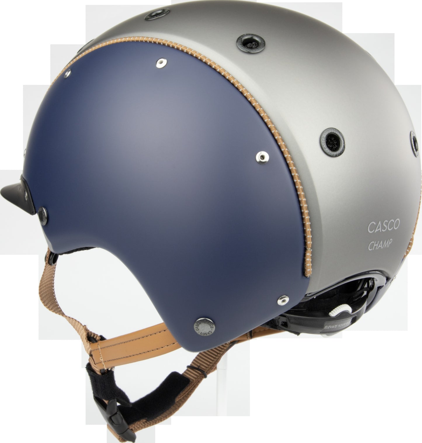 CASCO Champ Regal Blau Silber Matt Reithelm