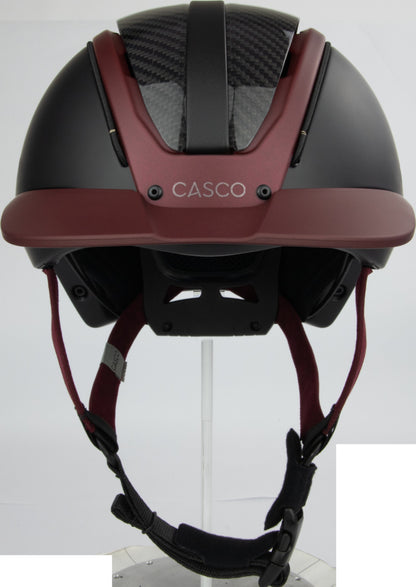 CASCO Duell One Precision Carbon Burgundy Reithelm