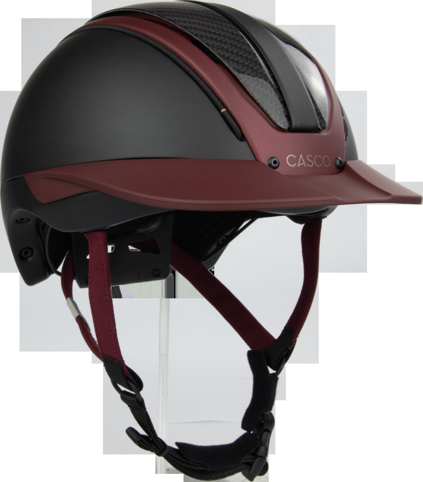 CASCO Duell One Precision Carbon Burgundy Reithelm