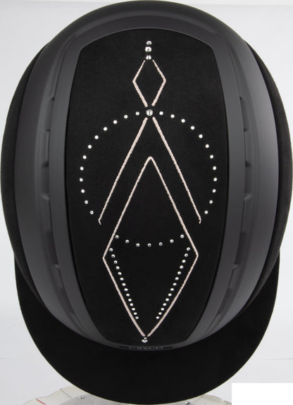 CASCO Elite Celestia Reithelm Schwarz mit Steinchen