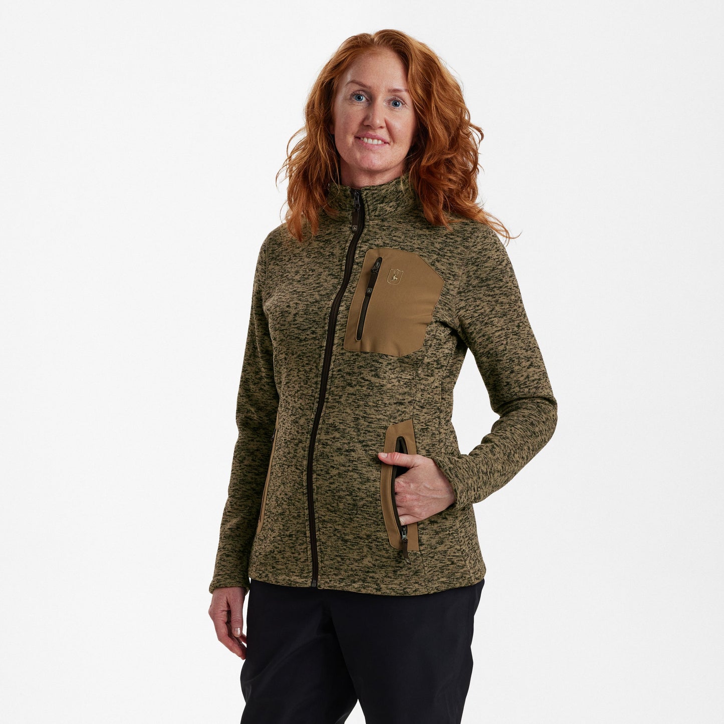 Deerhunter Lady Sarek Strickjacke, Damen Jagd Strickjacke in drei Farben