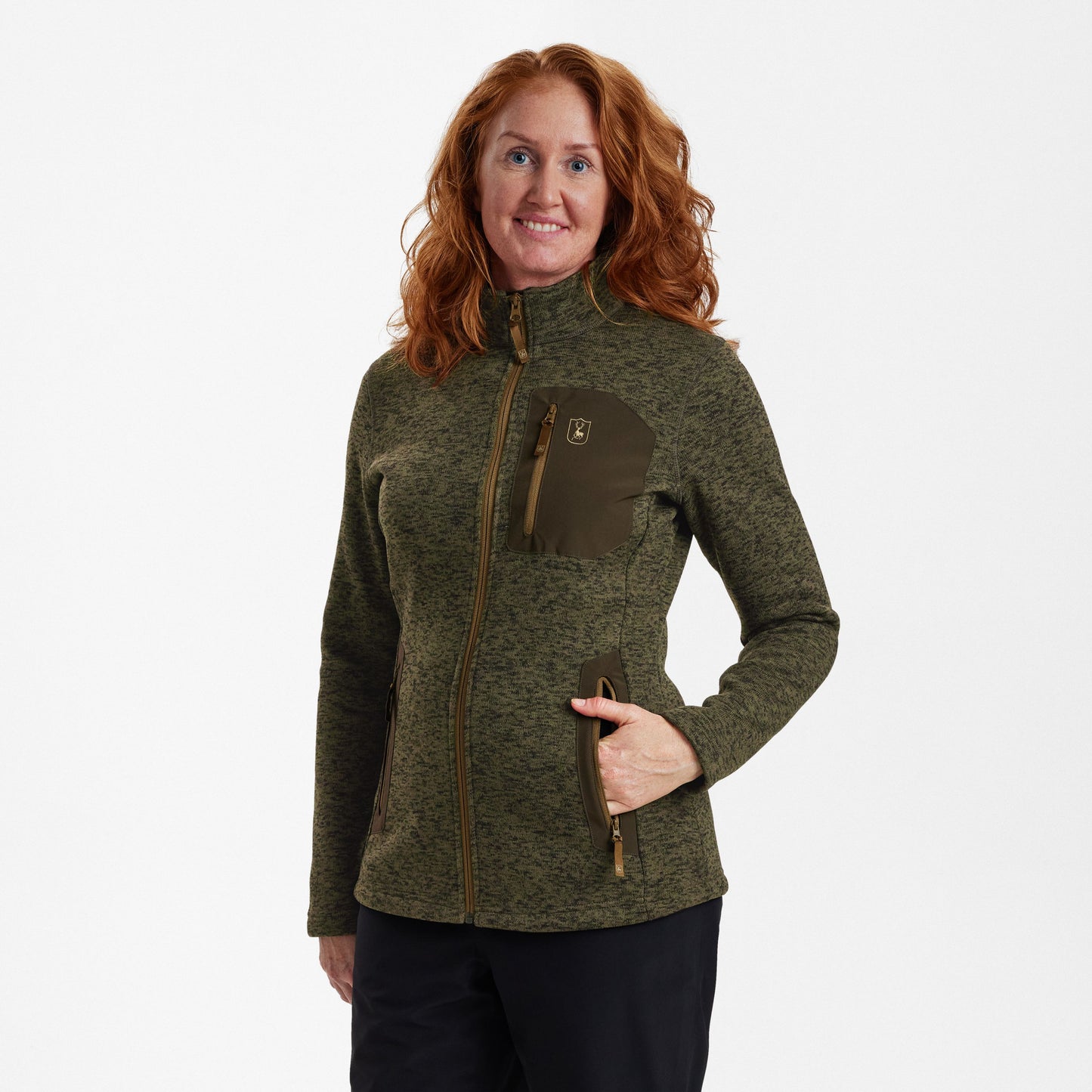 Deerhunter Lady Sarek Strickjacke, Damen Jagd Strickjacke in drei Farben