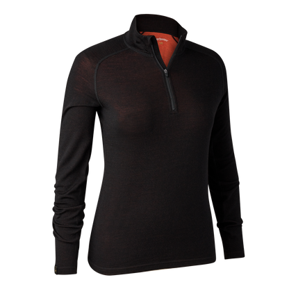 Deerhunter Lady Quinn Merino-Unterhemd mit ½-Reißverschluss, Damen