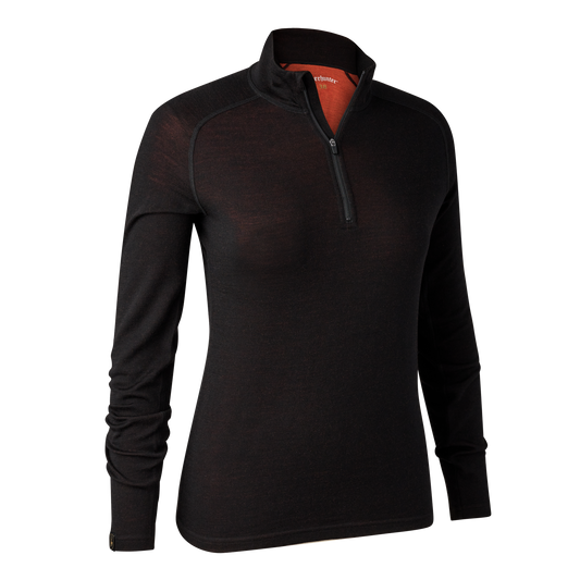 Deerhunter Lady Quinn Merino-Unterhemd mit ½-Reißverschluss, Damen