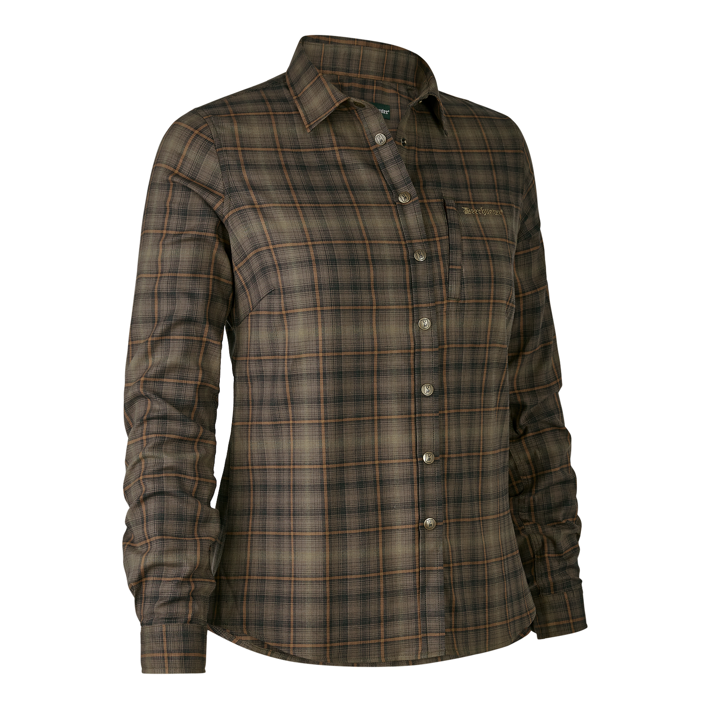 Deerhunter Lady Emery Hemd, Damen Hemd, Druckknopfhemd