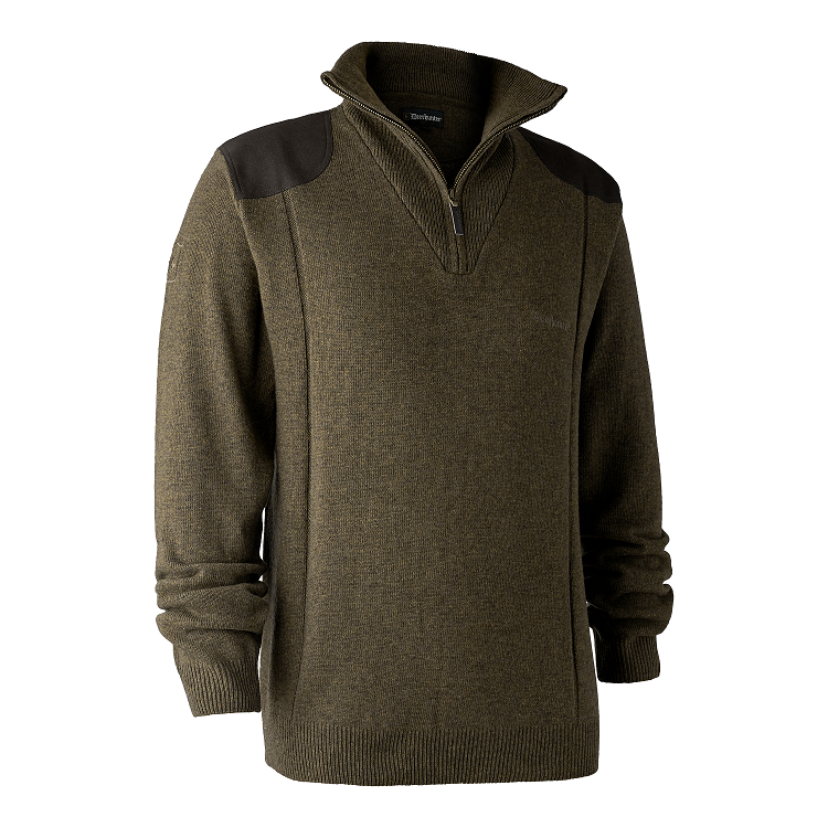 Deerhunter Sheffield Strick mit Reissverschluss, Strickpullover in drei Farben