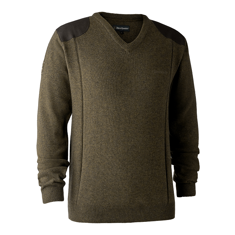 Deerhunter Sheffield Pullover mit V-Ausschnitt, Jagdpullover in drei Farben