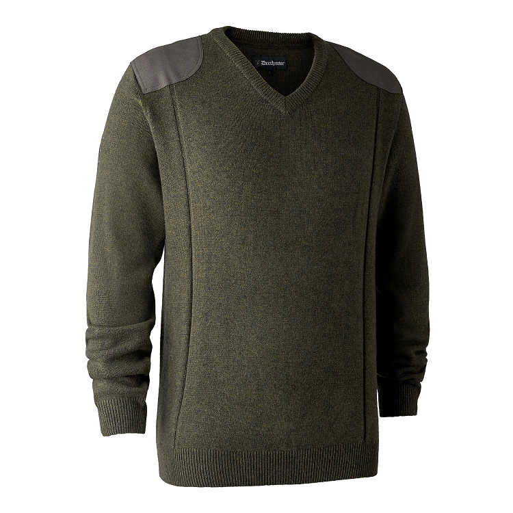 Deerhunter Sheffield Pullover mit V-Ausschnitt, Jagdpullover in drei Farben