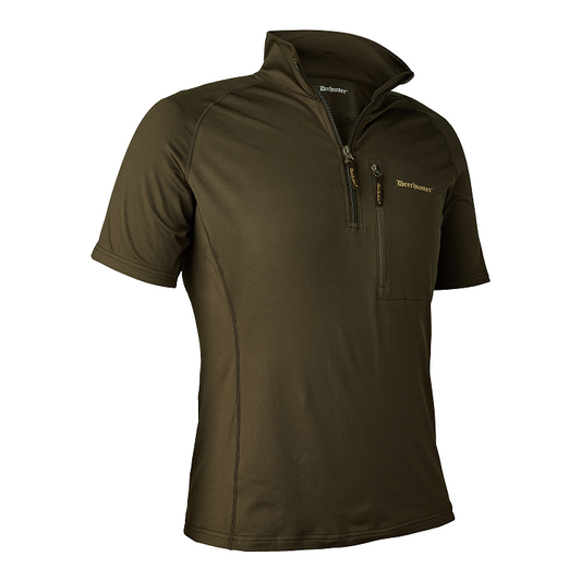 Deerhunter Excape Insulated T-Shirt mit RV-Kragen, Herren T-Shirt in zwei Farben