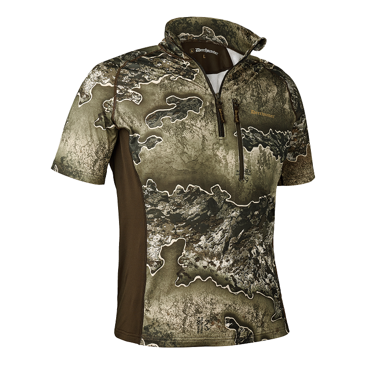 Deerhunter Excape Insulated T-Shirt mit RV-Kragen, Herren T-Shirt in zwei Farben