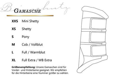 EQuest Gamasche Premium in zwei Farben, Beinschutz