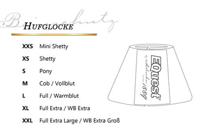 EQuest Hufglocken Springglocken mit Weblammfell 2 er Set