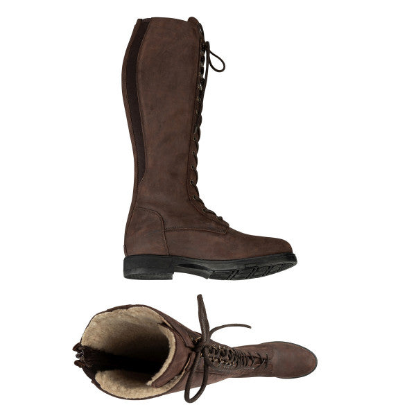 Suedwind Longford Wasserfest Damen Schnür Winterstiefel Reißverschluss Braun