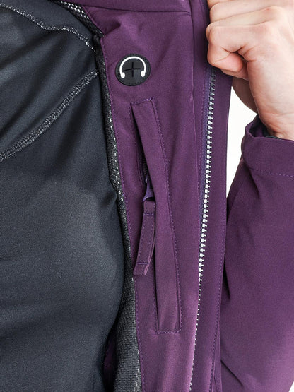 Jacke CAMERY 3 in 1 Plus in plum und schwarz