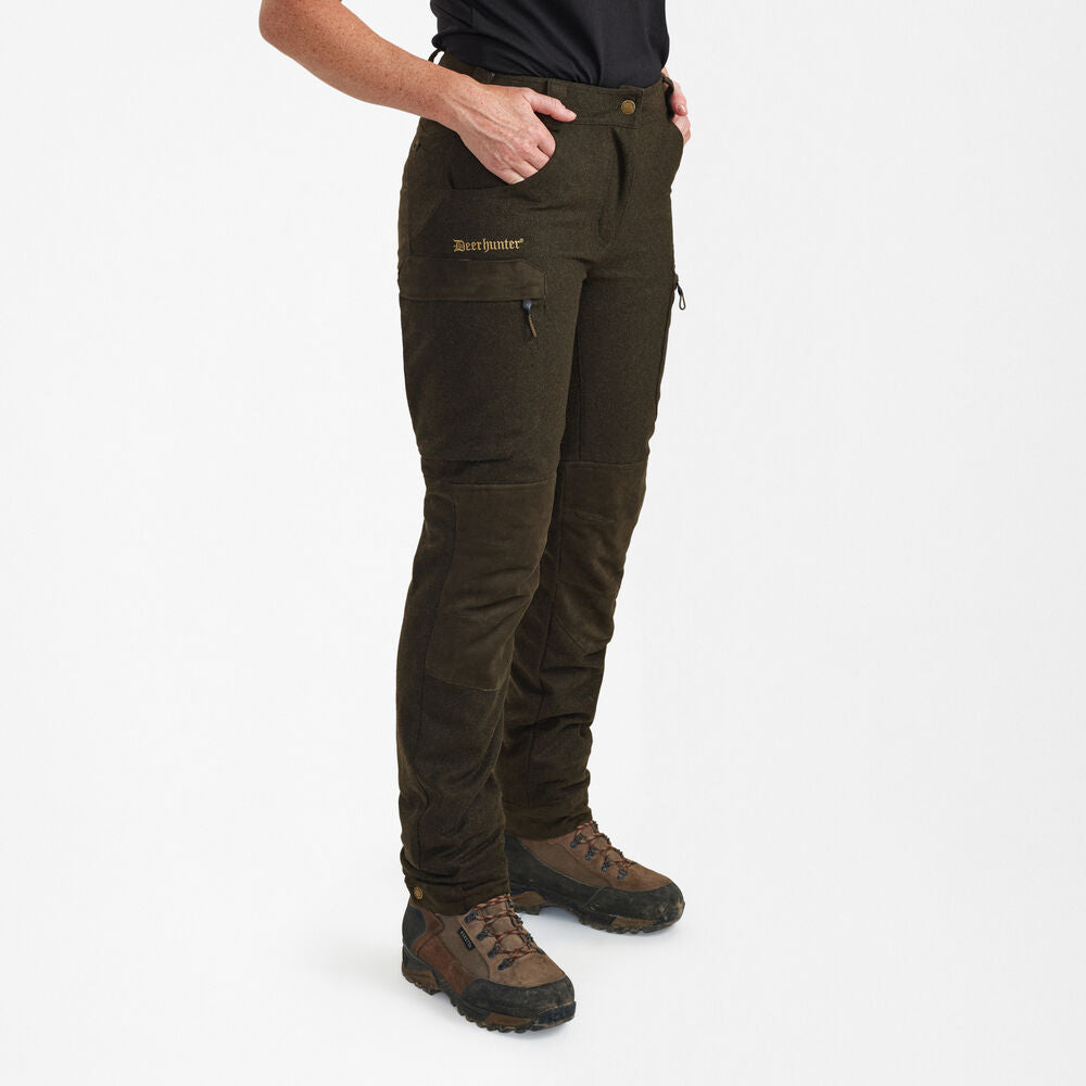 Deerhunter Damen, Lady Tatra Hose Outdoorhose, geräuschlose Jagdhose, Winterhose