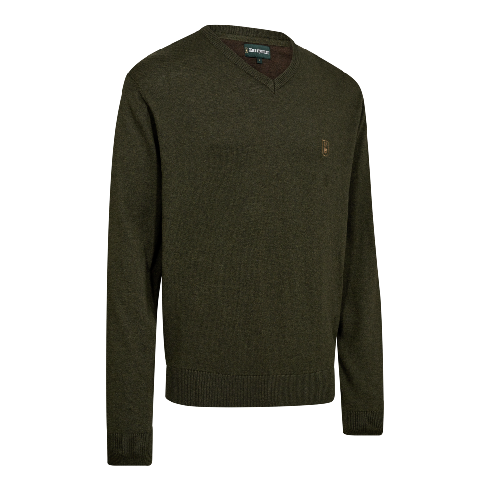 Deerhunter Harrington Herren Strickpullover mit V-Ausschnitt