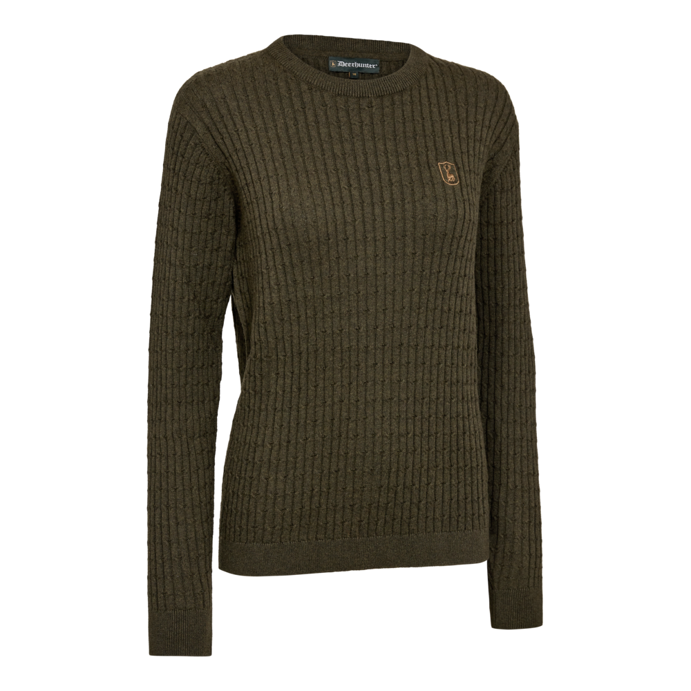 Deerhunter Lady Harrington Zopfmuster Strickpullover