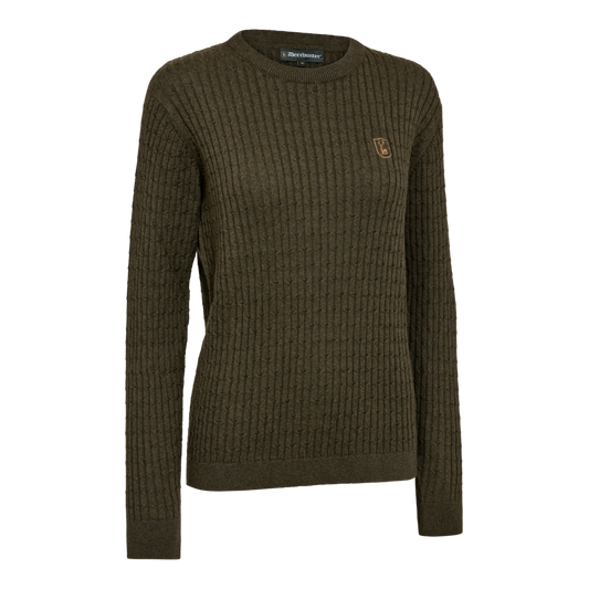 Deerhunter Lady Harrington Zopfmuster Strickpullover
