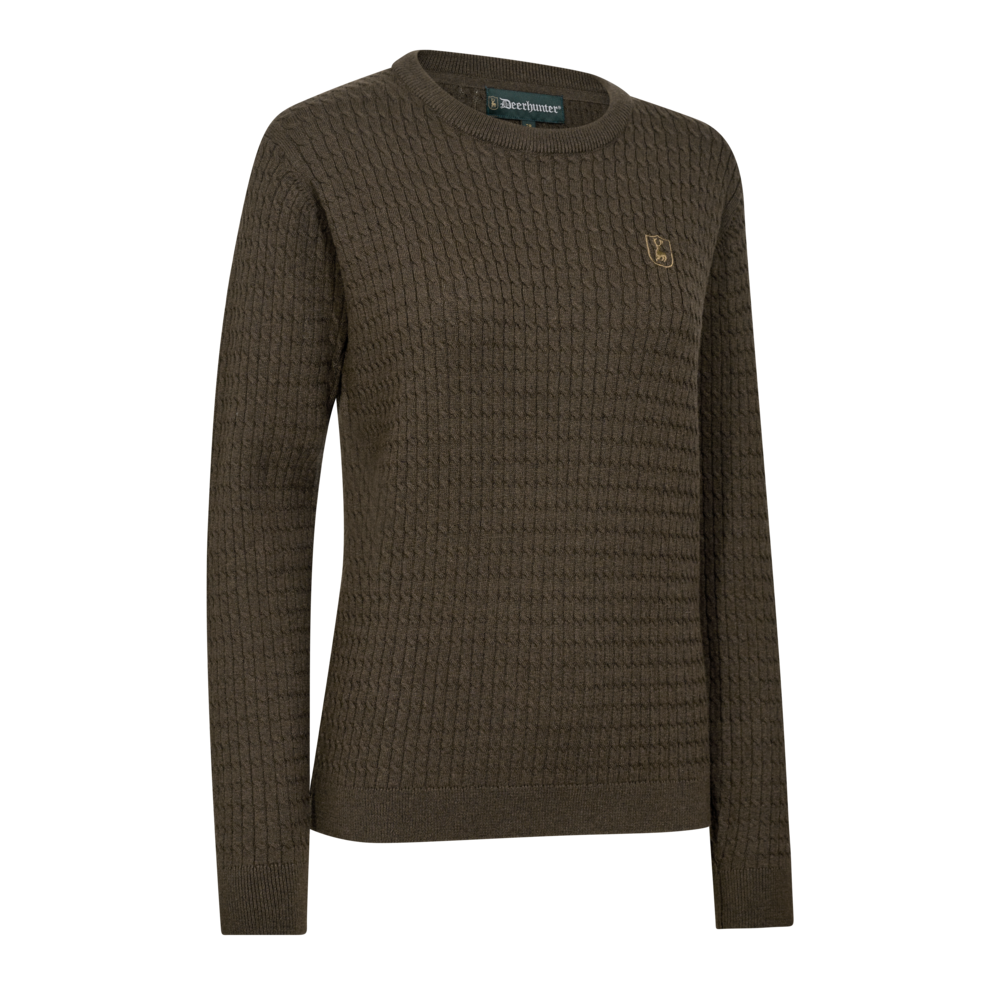 Deerhunter Lady Harrington Zopfmuster Strickpullover